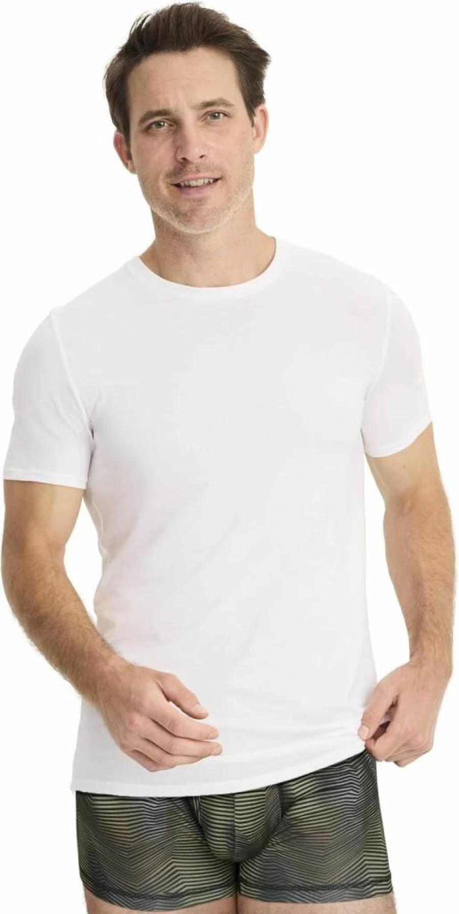 Jockey Men's Cotton Stretch Crew Neck Undershirt 6-Pack - Soft Comfortable Breathable undershirts for Men