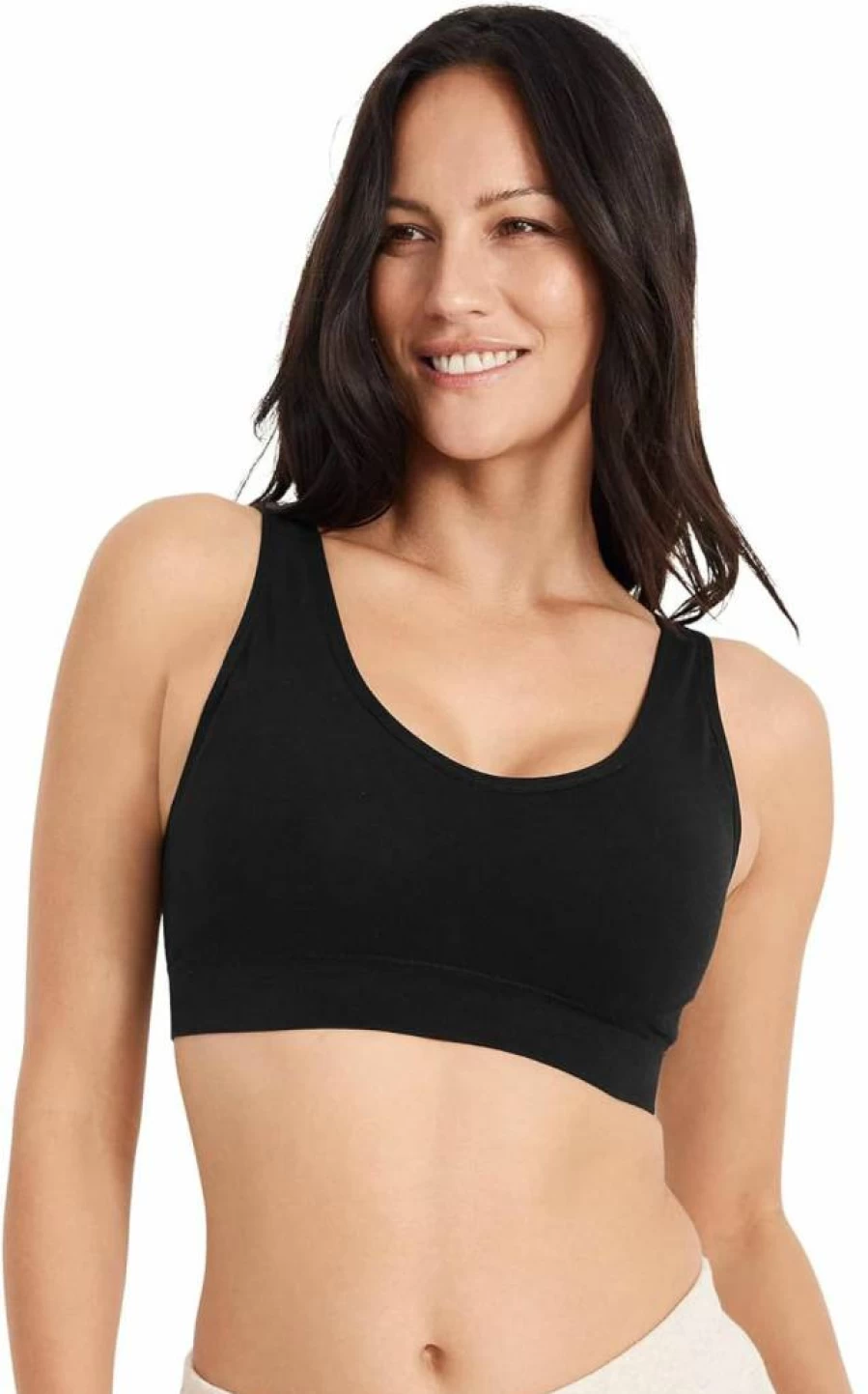 Jockey Women's Seamfree Cotton Bralette - Light Support Comfort Bra