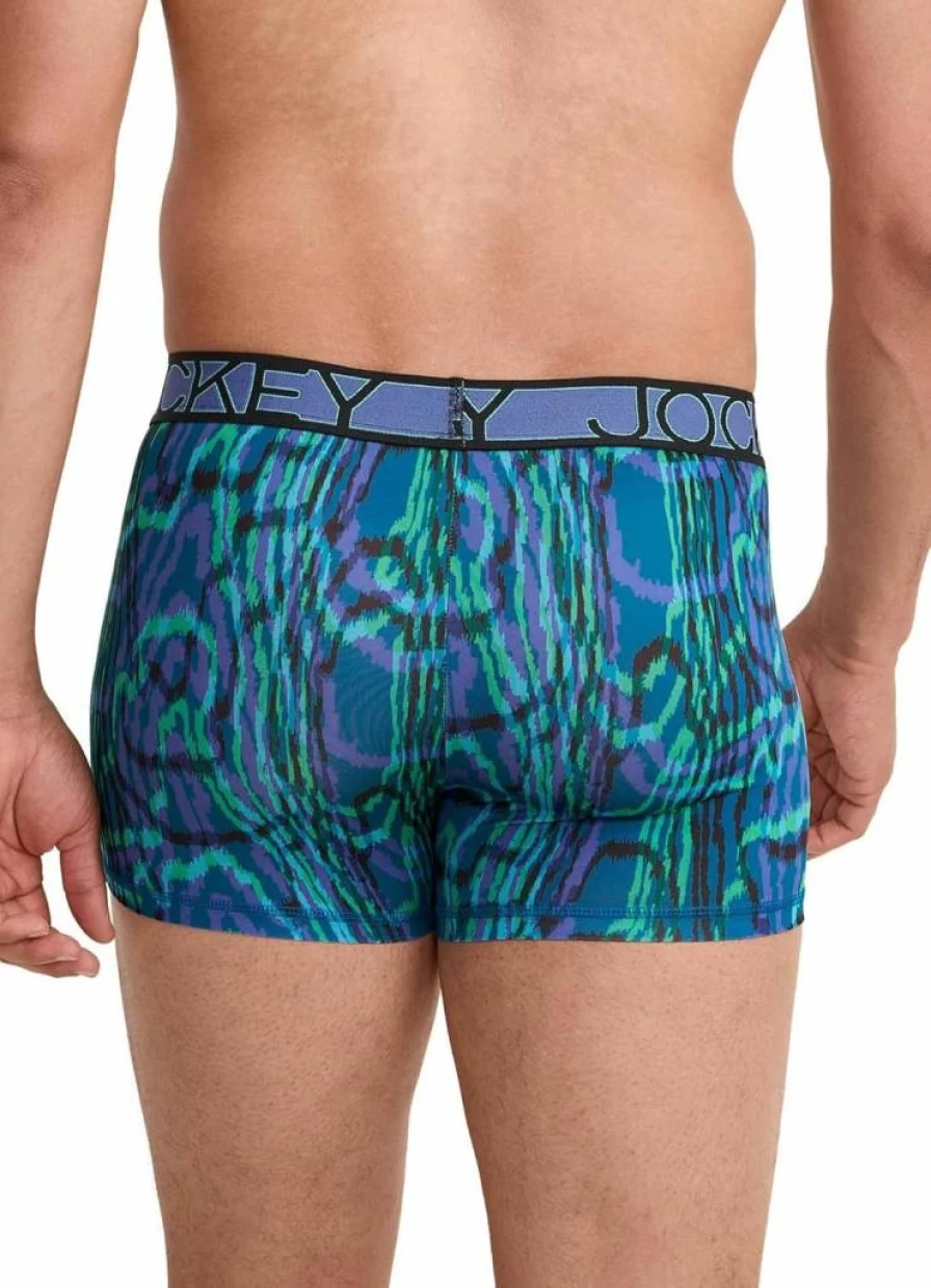 Jockey Men's Active Microfiber Underwear 2.5" Trunk 3-Pack - Breathable Comfort Boxer Briefs for Sports & Daily Wear