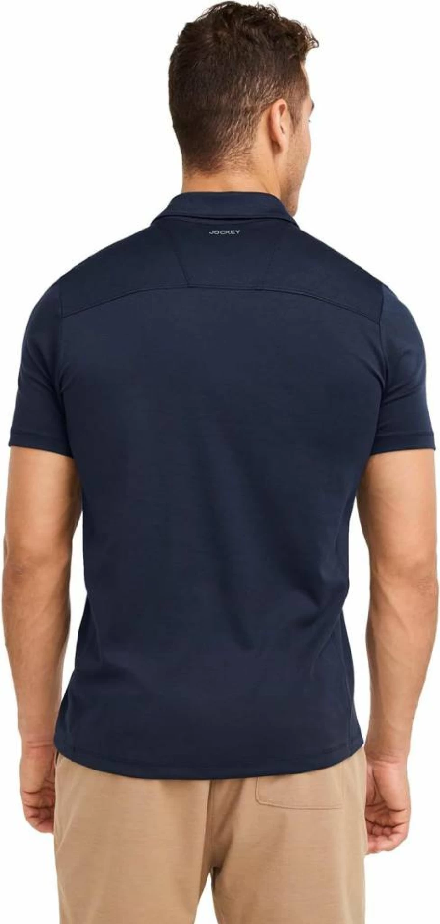 Jockey Men's Tech Pique Polo Shirt - Moisture-Wicking Activewear for Sports & Casual Wear