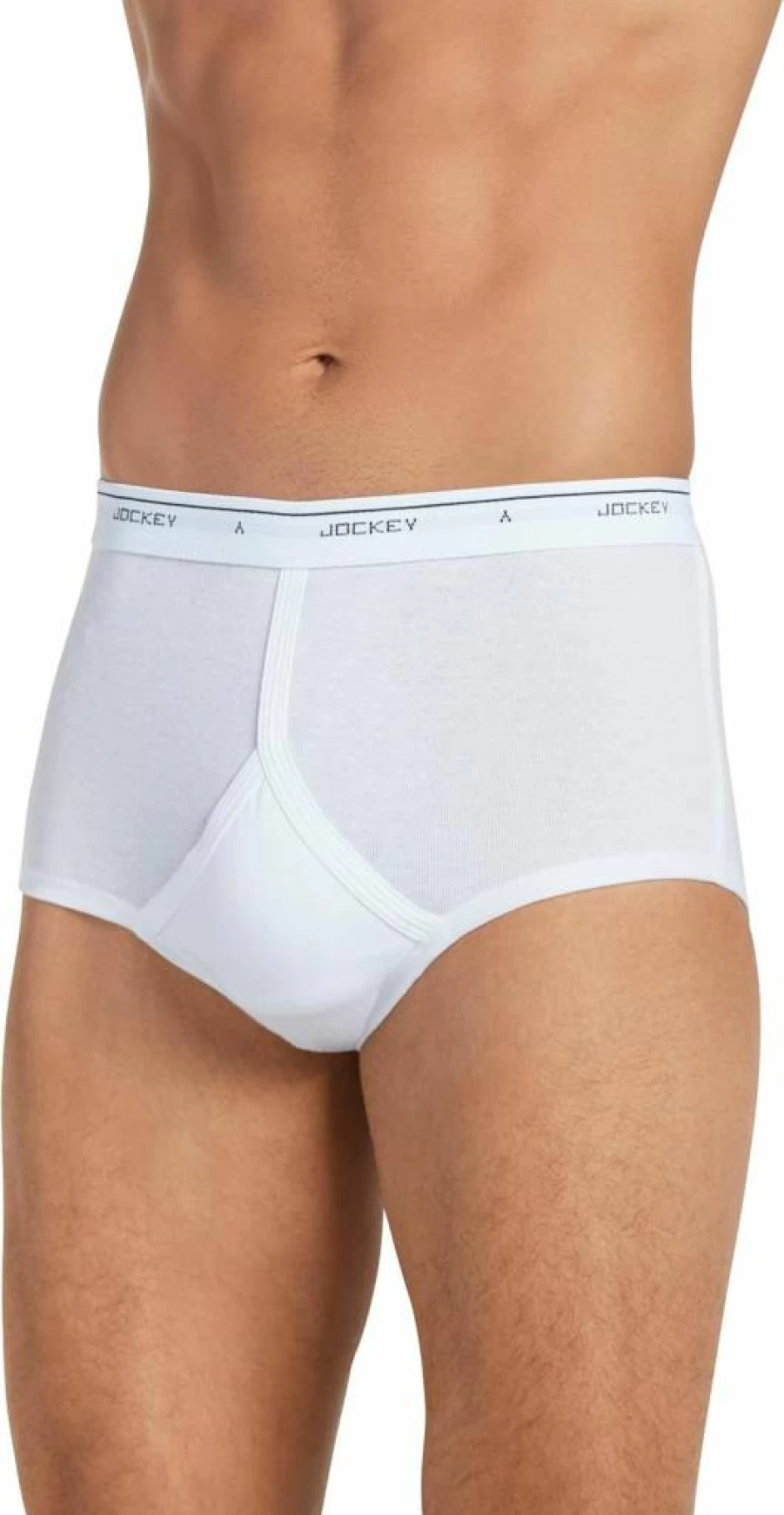 Jockey Men's Cotton Underwear Briefs 6-Pack - Classic Full Rise Comfort Fit for Everyday Wear