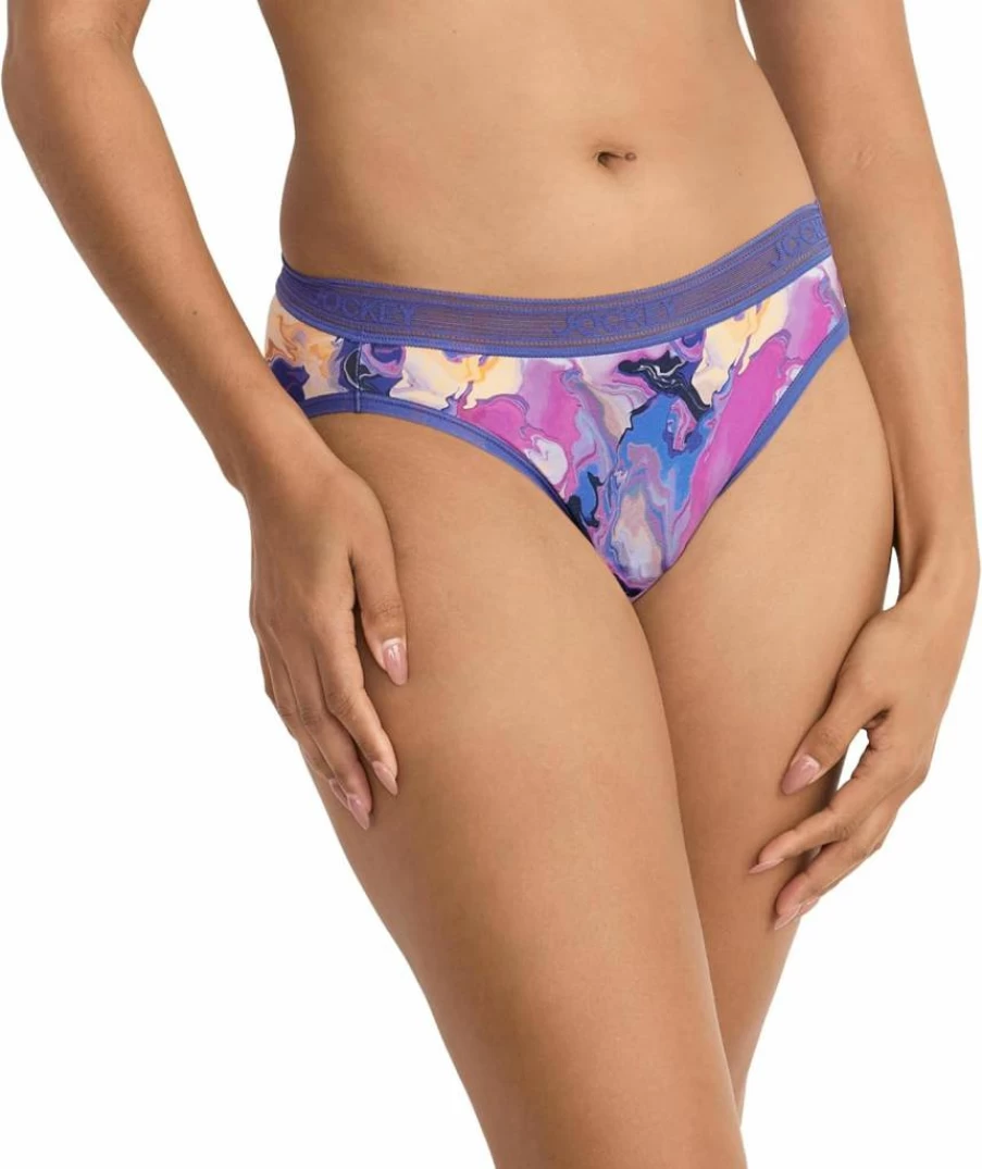 Jockey Women's Microfiber Bikini Underwear - Moderate Absorbency, Comfort & Worry-Free Fit