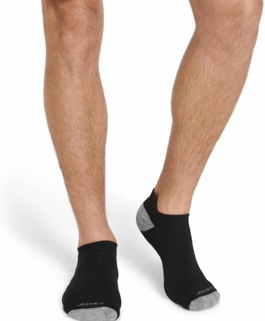Jockey Men's Low Cut Socks 3-Pack - Breathable Comfort Socks Made in USA for Everyday Wear