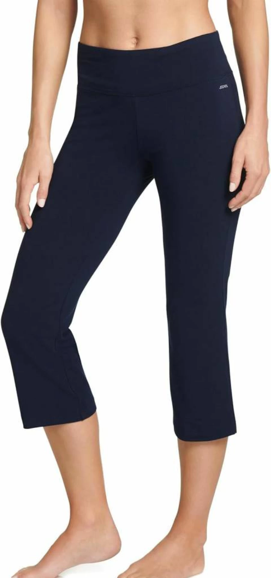 Jockey Women's Cotton Stretch Flare Capri Pants - Activewear Comfort Fit Yoga Workout Lounge