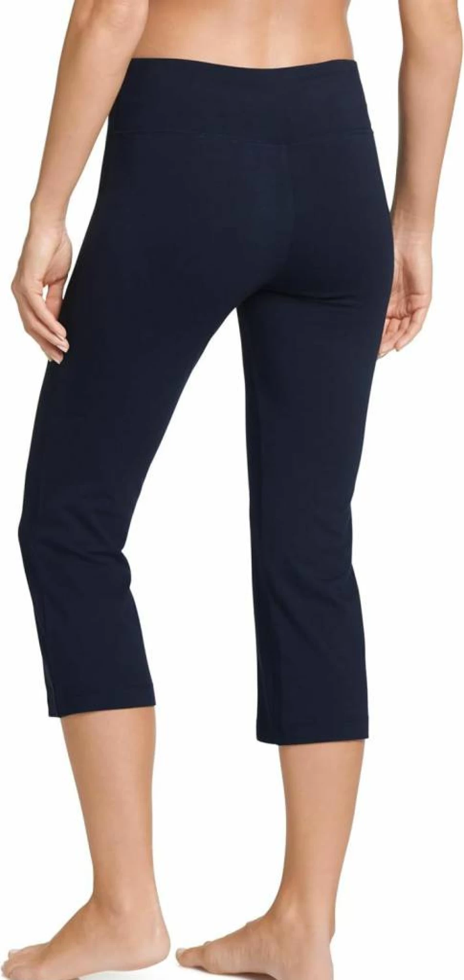 Jockey Women's Cotton Stretch Flare Capri Pants - Activewear Comfort Fit Yoga Workout Lounge