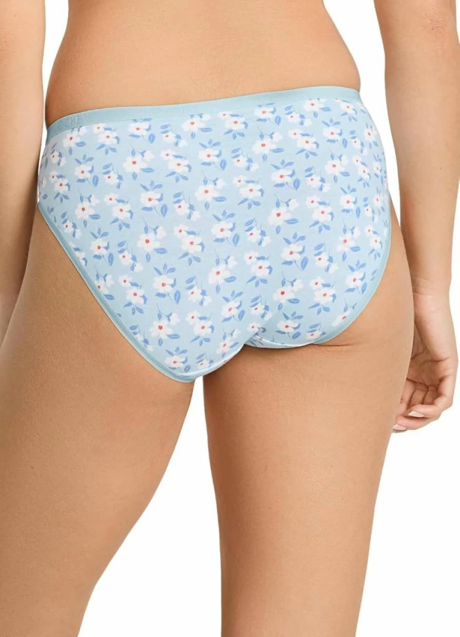 Jockey Women's Organic Cotton Bikini Underwear 3-Pack - Soft Stretch Comfort Logo Design