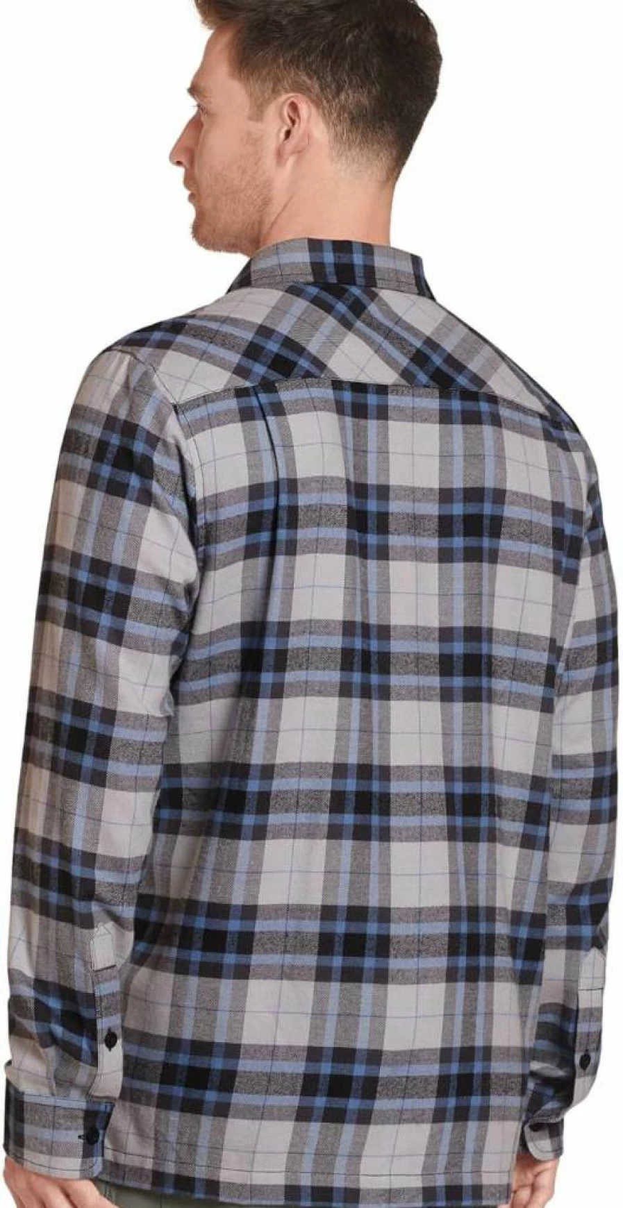 Jockey Men's Flannel Shirt Long Sleeve Casual Outdoor Plaid Shirt for Men