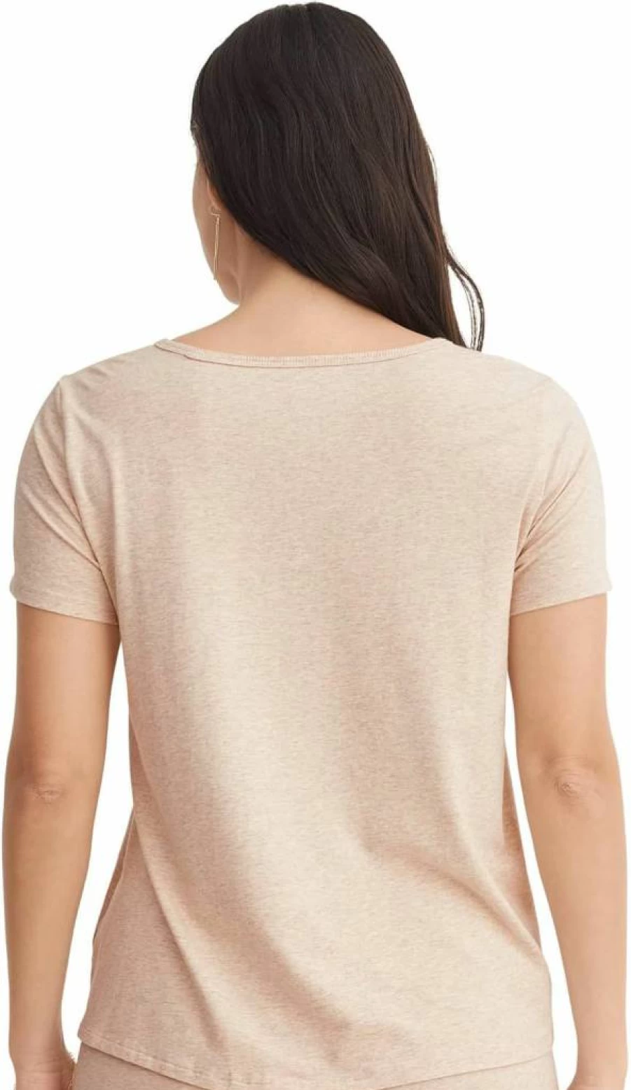 Jockey Women's Soft Touch Luxe Swing Tee - Comfortable Loungewear Top for Relaxation