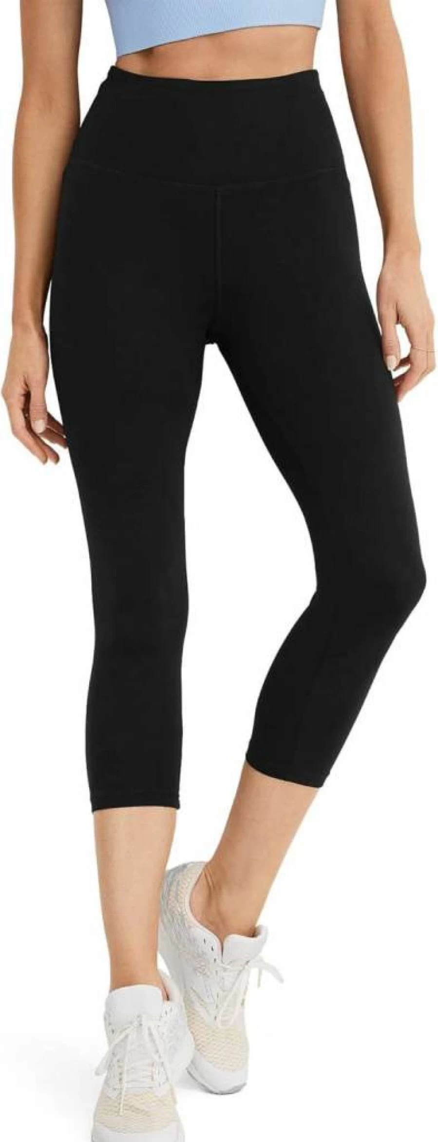 Jockey Women's High Rise Cotton Capri Leggings - Stretch Activewear for Comfort & Fit