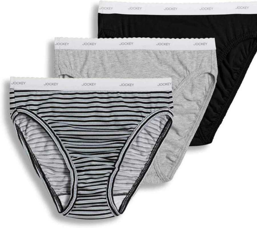 Jockey Women's Classic French Cut Underwear 3-Pack - Comfortable Cotton Panties Multipack