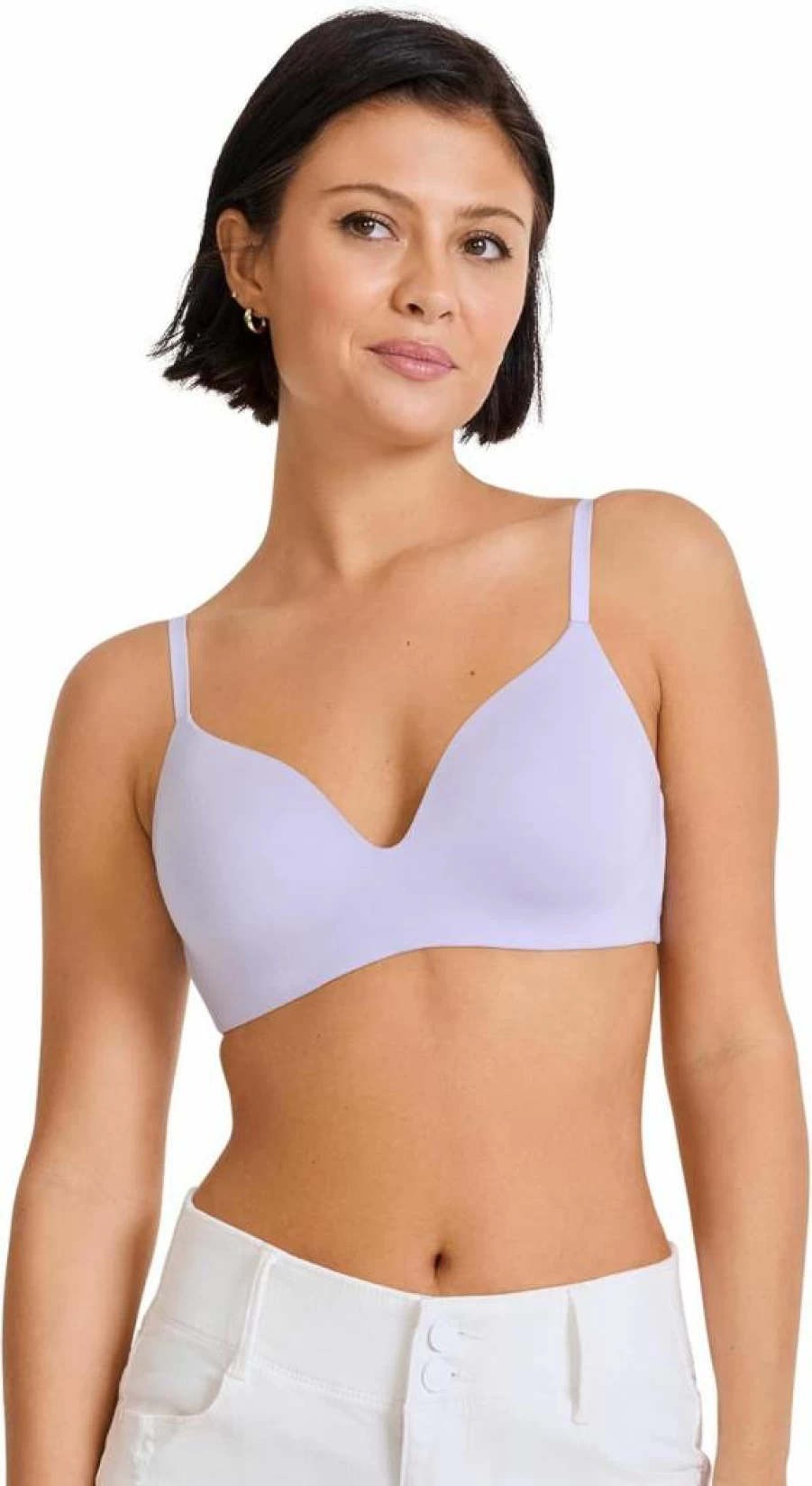Jockey Women's Supersoft Wirefree T-Shirt Bra - Smooth & Sleek Demi Coverage Comfort Bra
