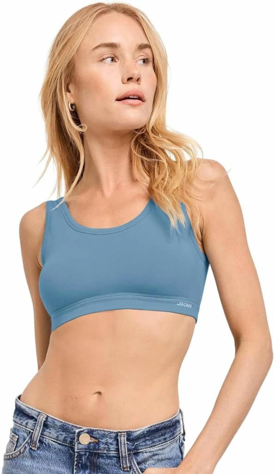 Jockey Women's Organic Cotton Bralette - Comfortable Stretch Tank Strap Bra