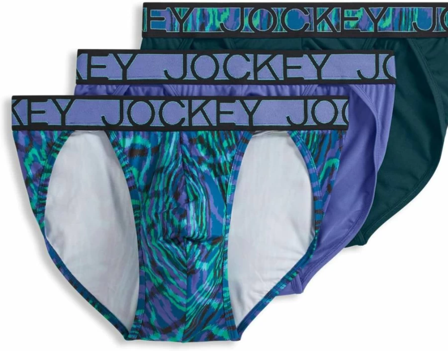 Jockey Men's Microfiber Stretch Bikini Underwear - Comfortable 3-Pack Briefs for Daily Wear