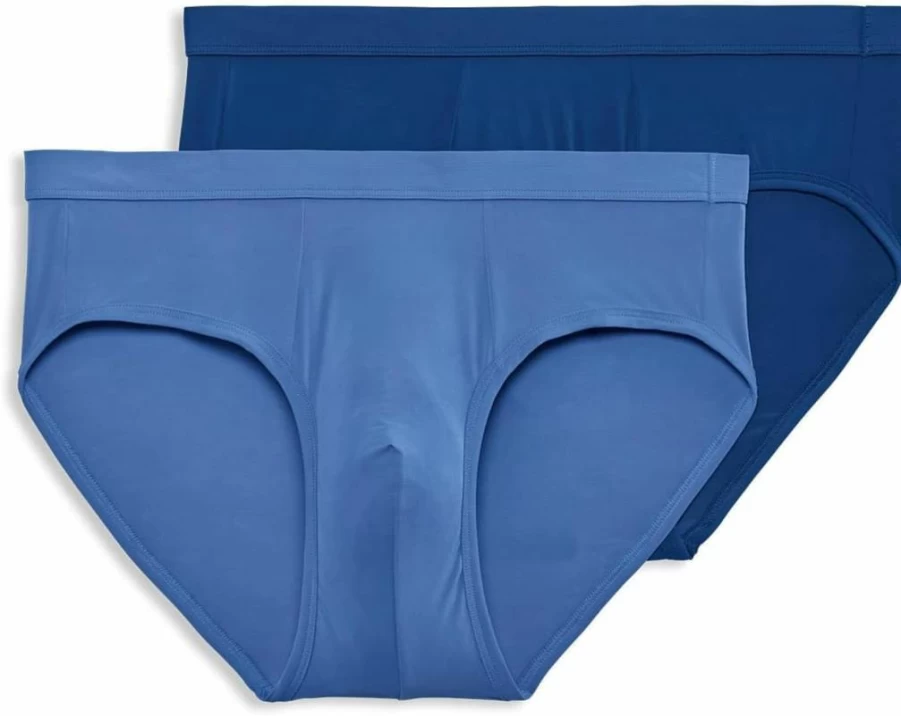 Jockey Men's Elance Microfiber Low Rise Brief Underwear - 2 Pack, Comfortable & Breathable