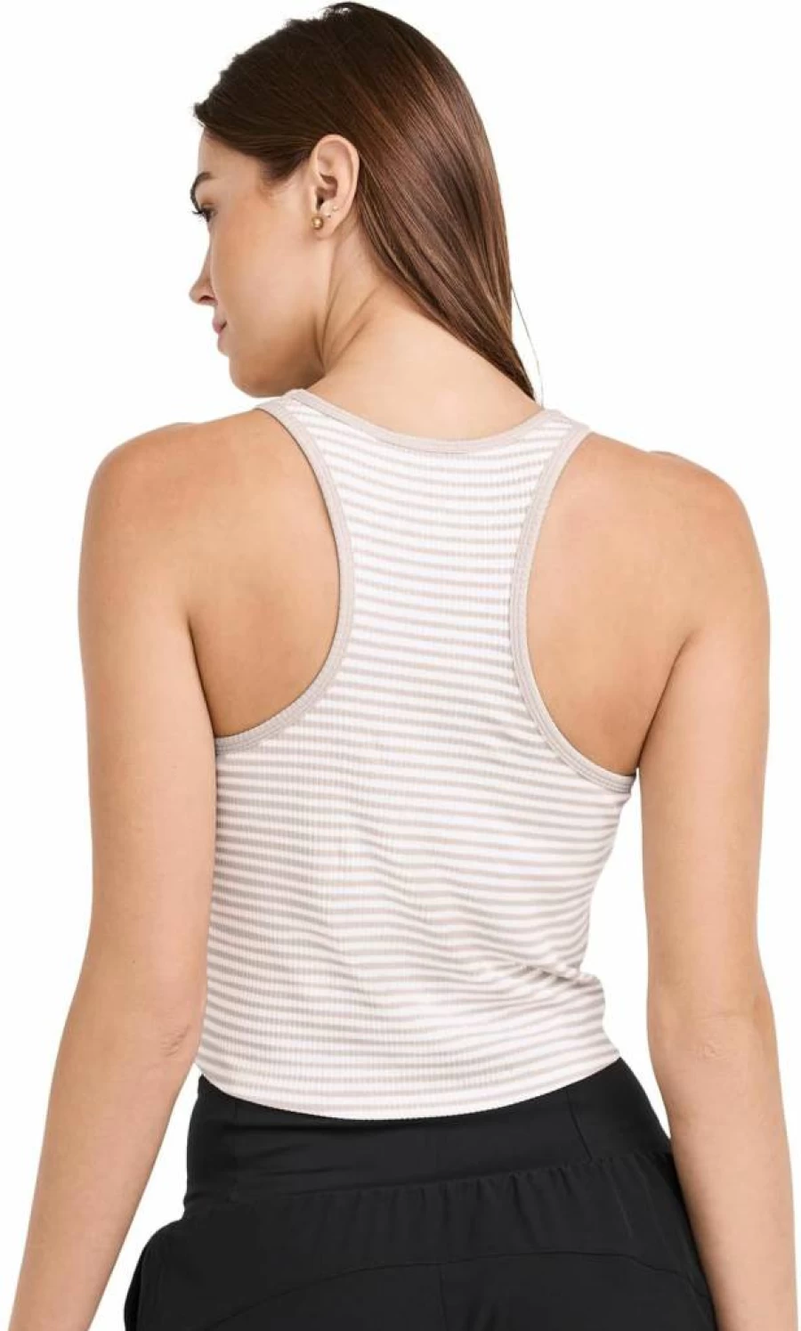 Jockey Women's Everactive Rib Racer Crop Tank - Activewear Sports Top for Fitness & Workouts