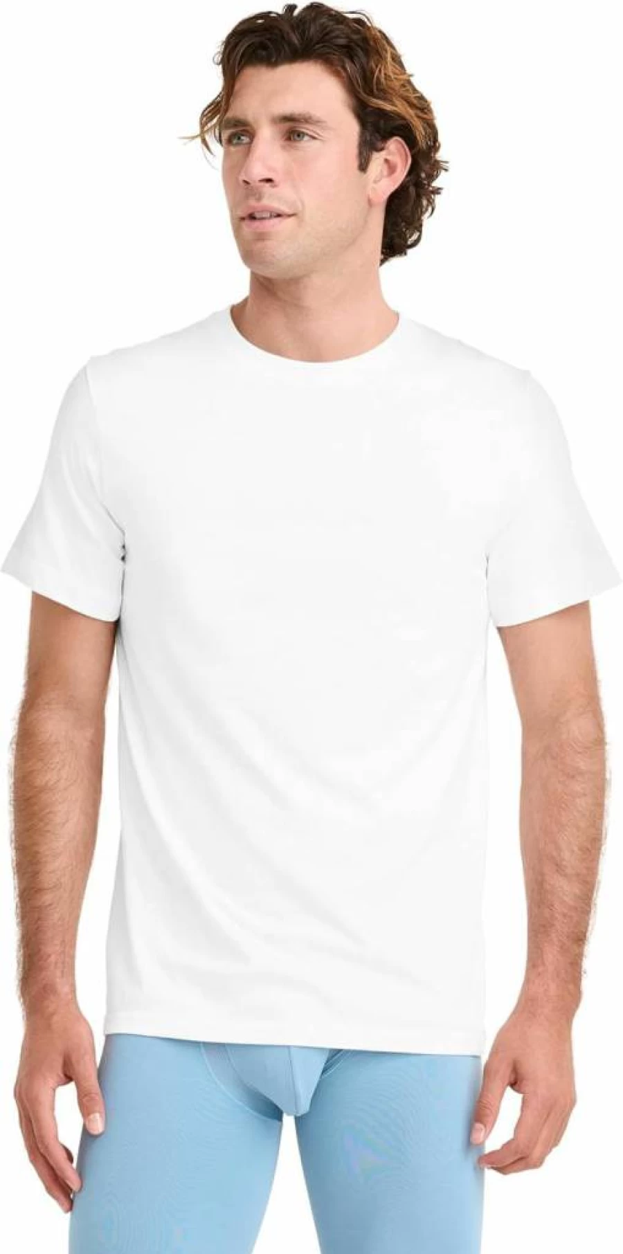 Jockey Men's Big & Tall Classic Crew Neck Undershirt 6-Pack - Comfortable Cotton undershirts for Men