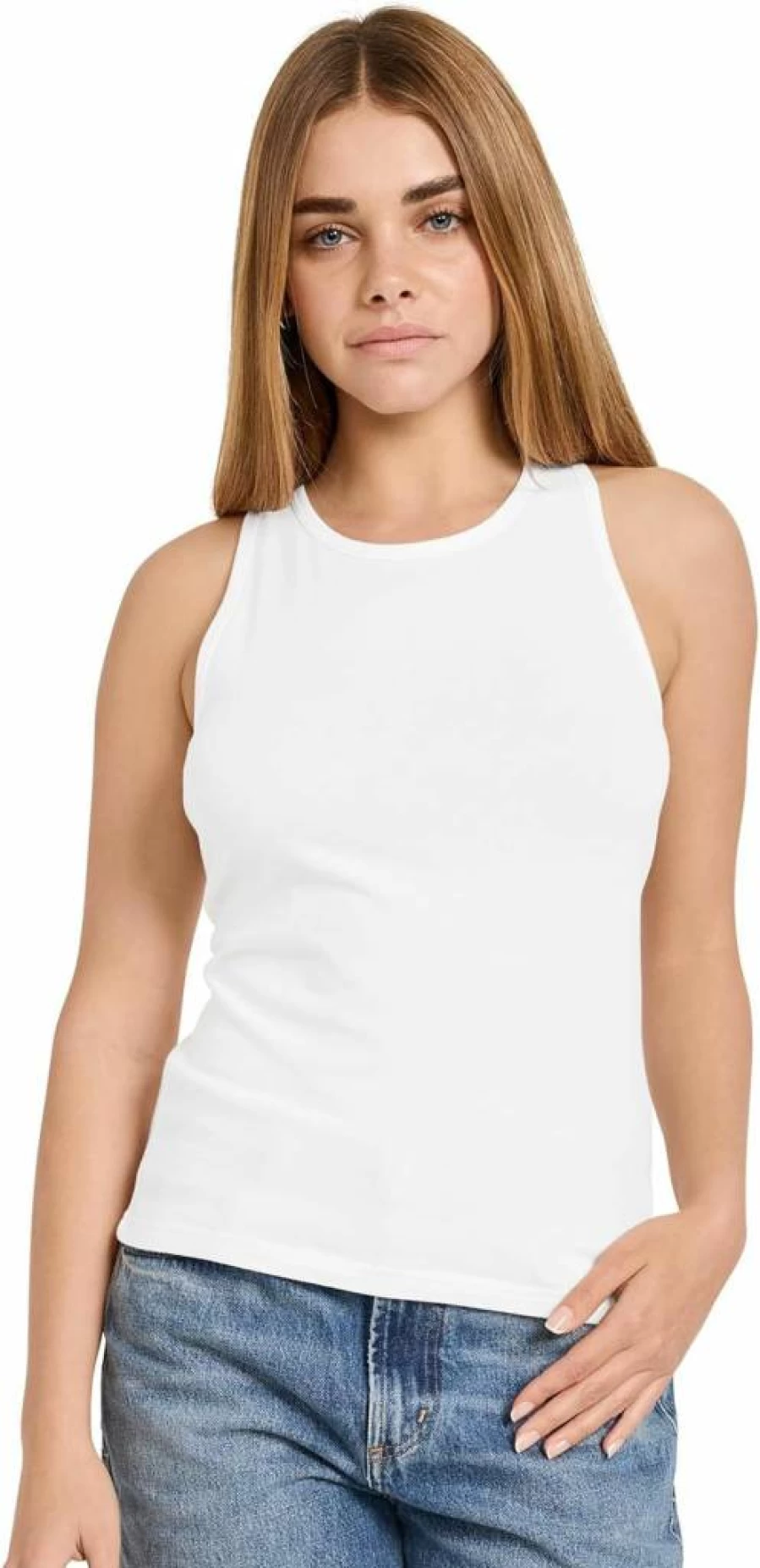 Jockey Women's Organic Cotton Racerback Tank Top - Stretch Activewear for Comfort & Style