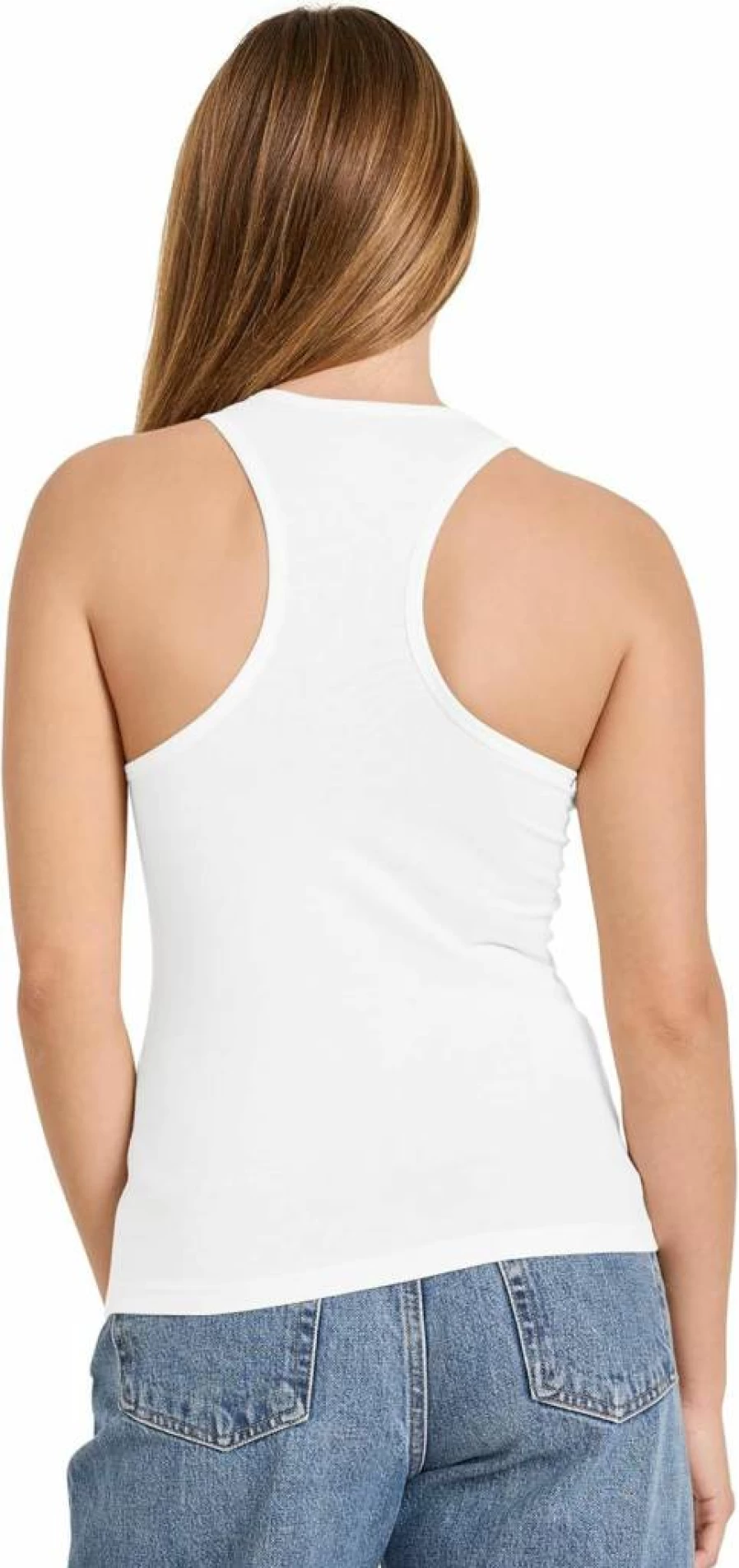 Jockey Women's Organic Cotton Racerback Tank Top - Stretch Activewear for Comfort & Style