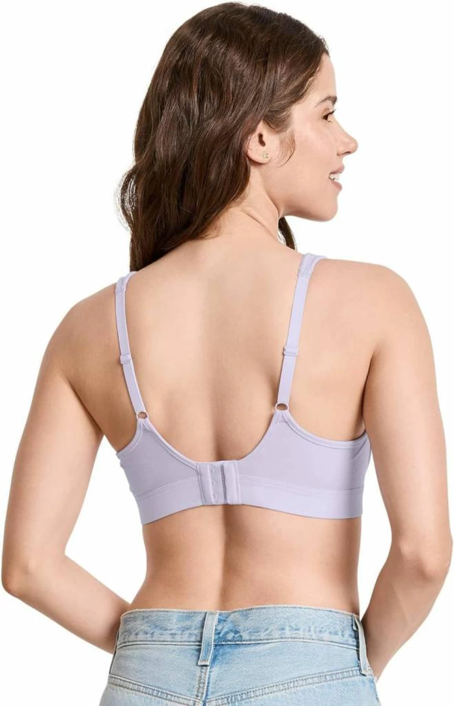 Jockey Women's Wirefree Full Coverage Bra - Cooling Cotton Blend Molded Cup Comfort Bra