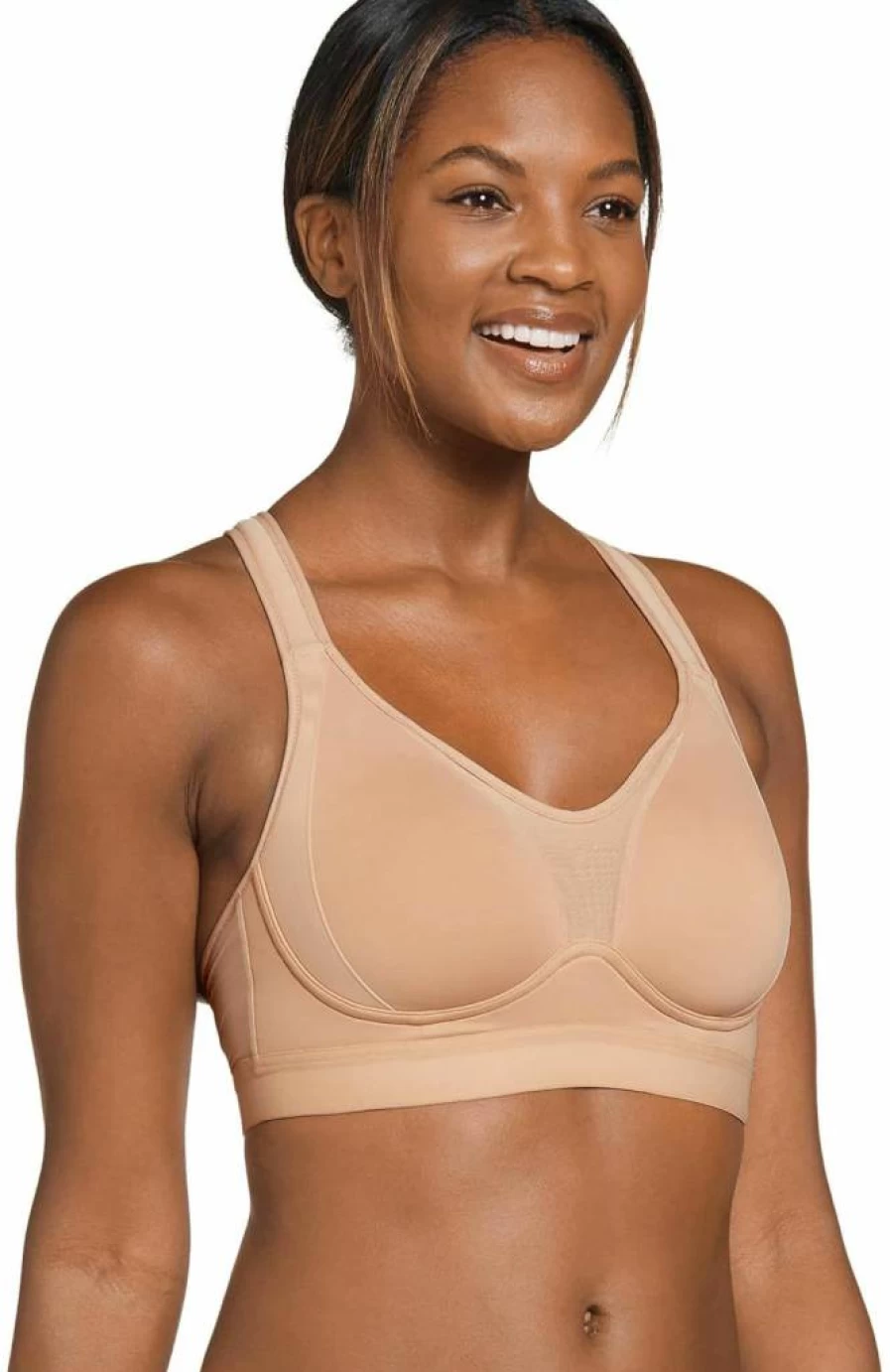 Jockey Women's Active Bra - Mid Impact Molded Cup for Forever Fit Comfort & Support