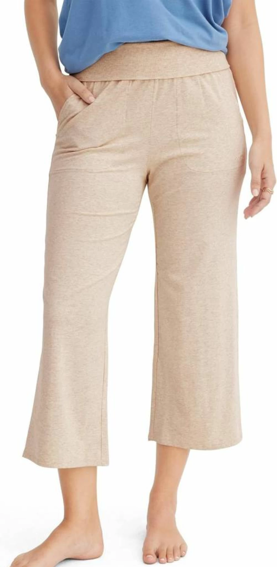 Jockey Women's Soft Touch Luxe Crop Pant - Comfortable Lounge Pants for Women
