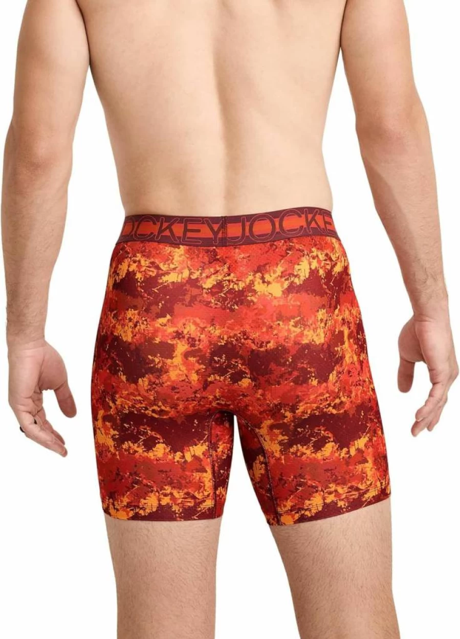 Jockey Men's Sport Stability Pouch Boxer Briefs - 6" Microfiber Underwear for Active Comfort
