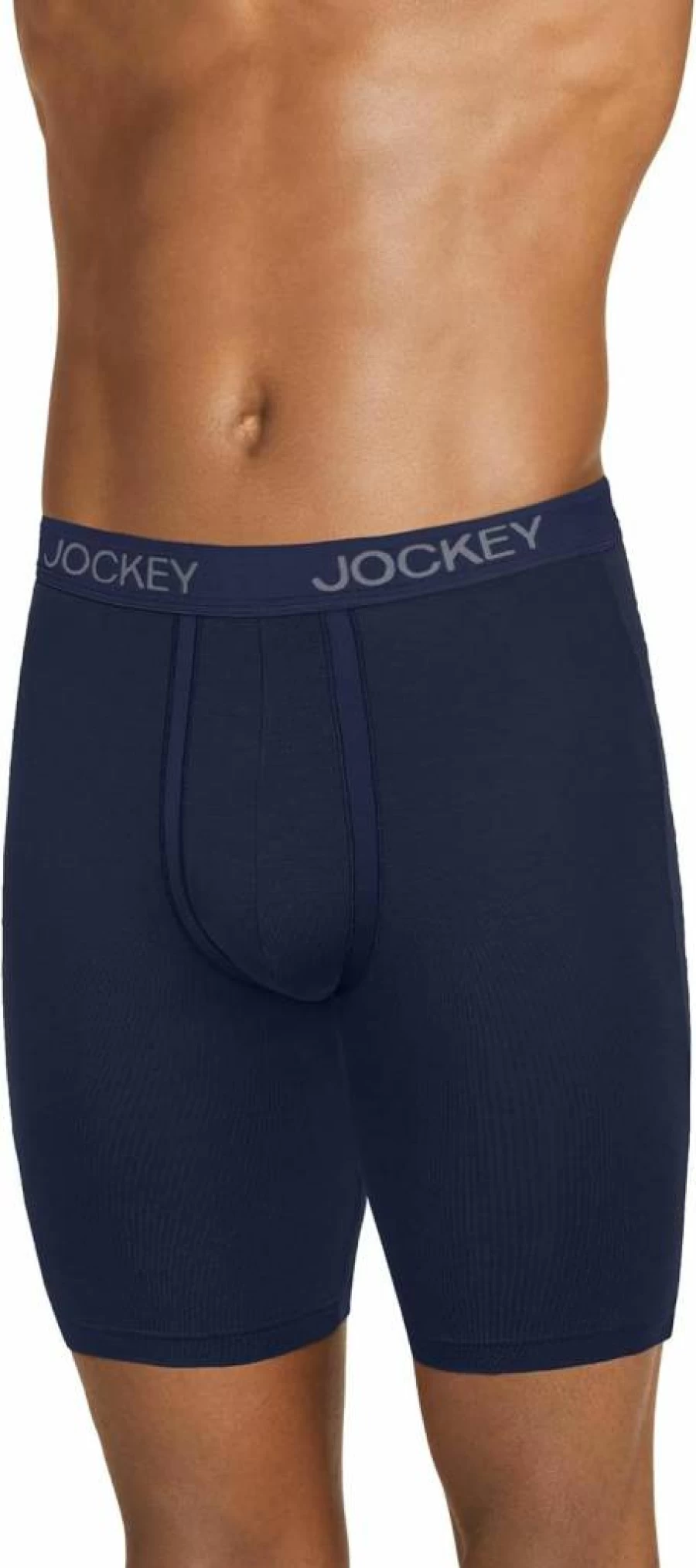 Jockey Men's Ultra Soft Modal Boxer Briefs 3-Pack - Anti-Chafe 8.5" Long Leg Underwear for Comfort