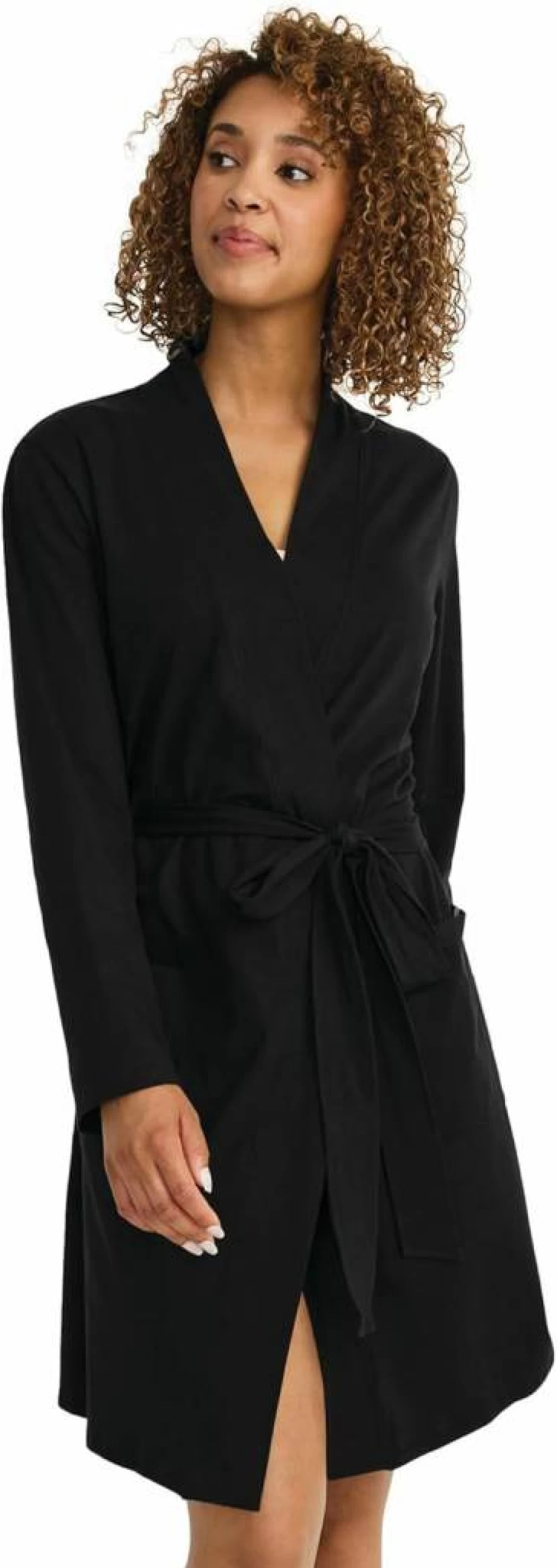 Jockey Women's Organic Cotton Loungewear Robe - Soft Stretch Sleepwear & Lounge Robe for Comfort