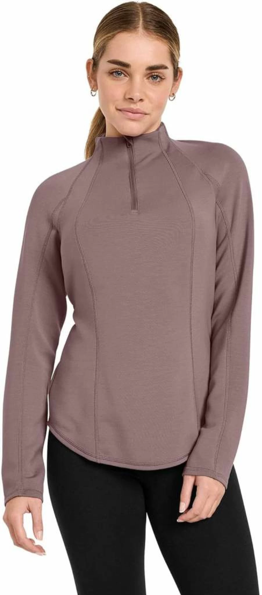 Jockey Women's Activewear Scuba 1/4 Zip Pullover - Lightweight Workout Top for Yoga & Running
