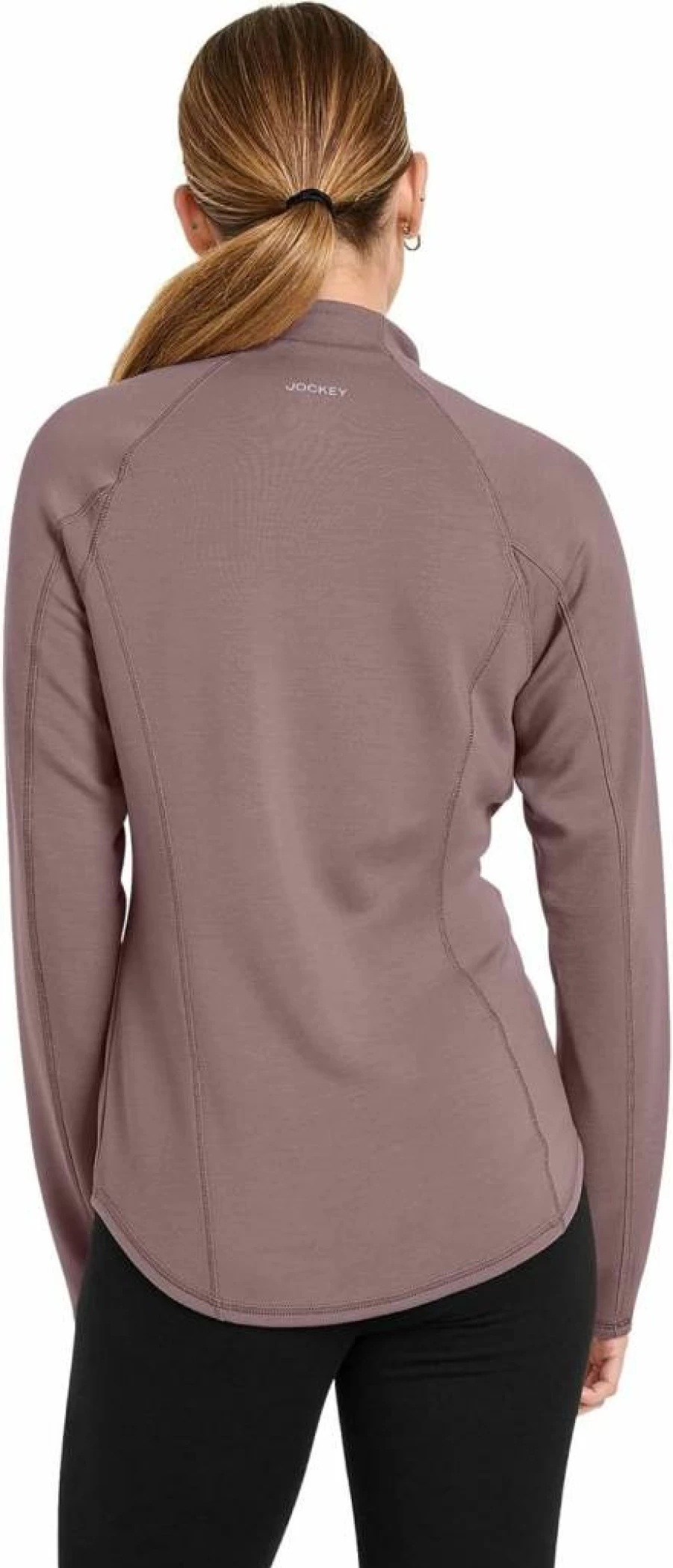 Jockey Women's Activewear Scuba 1/4 Zip Pullover - Lightweight Workout Top for Yoga & Running