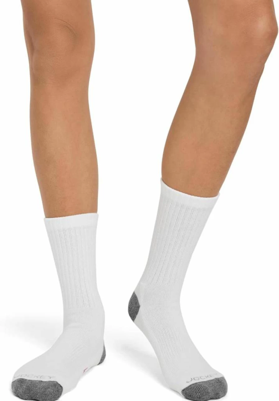 Jockey Women's Crew Socks 3-Pack - Soft Comfortable Athletic Socks for Women