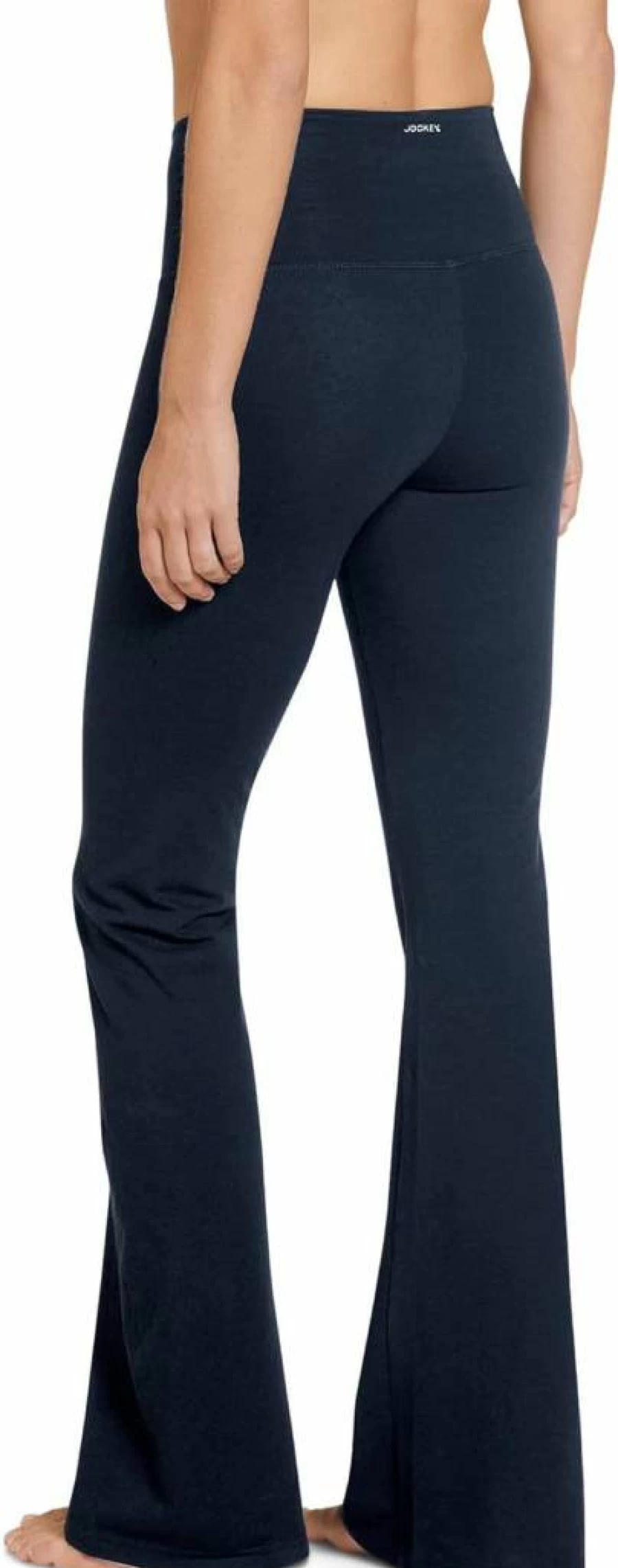 Jockey Women's Cotton Stretch Yoga Pants - Slim Fit Flare Leg Activewear