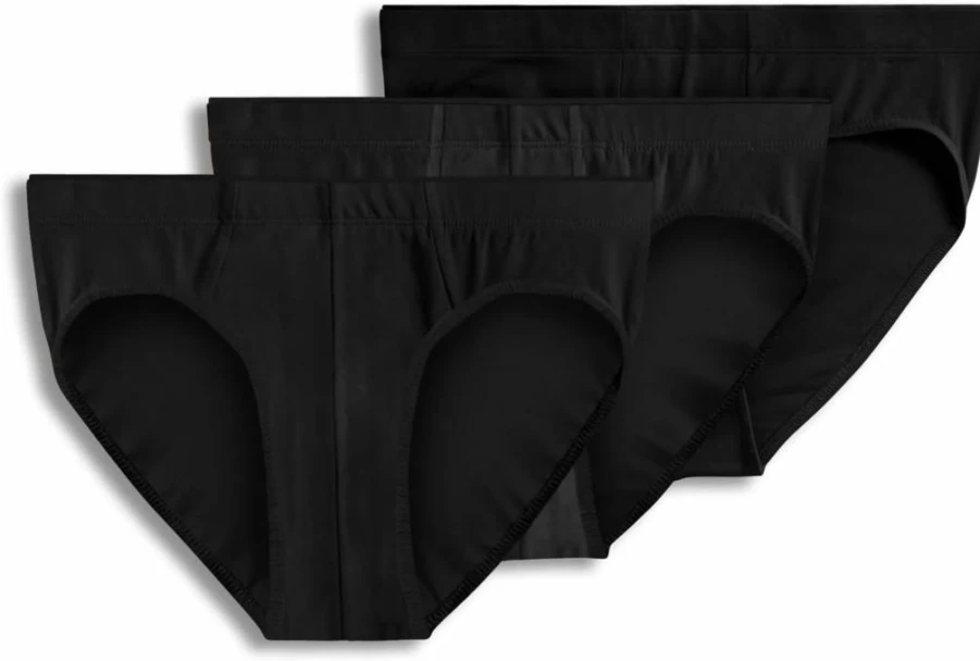 Jockey Men's Bikini Underwear 3-Pack - True Style Comfort Fit Cotton Briefs