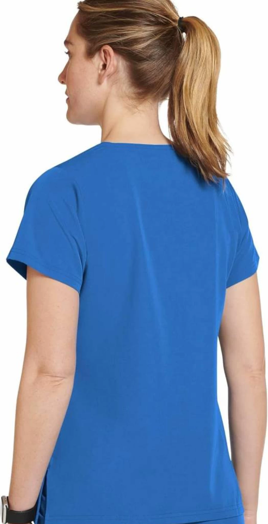 Jockey Women's Henley Scrub Top - Comfortable Medical Work Uniform for Healthcare Professionals