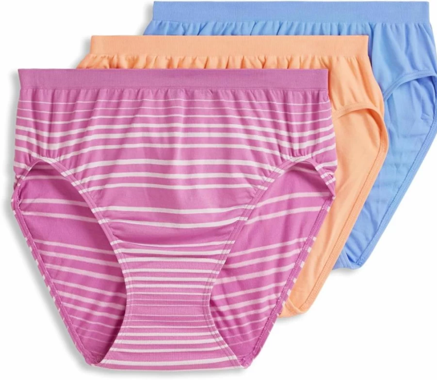 Jockey Women's Comfies Microfiber French Cut Underwear 3-Pack - Soft Comfort Briefs