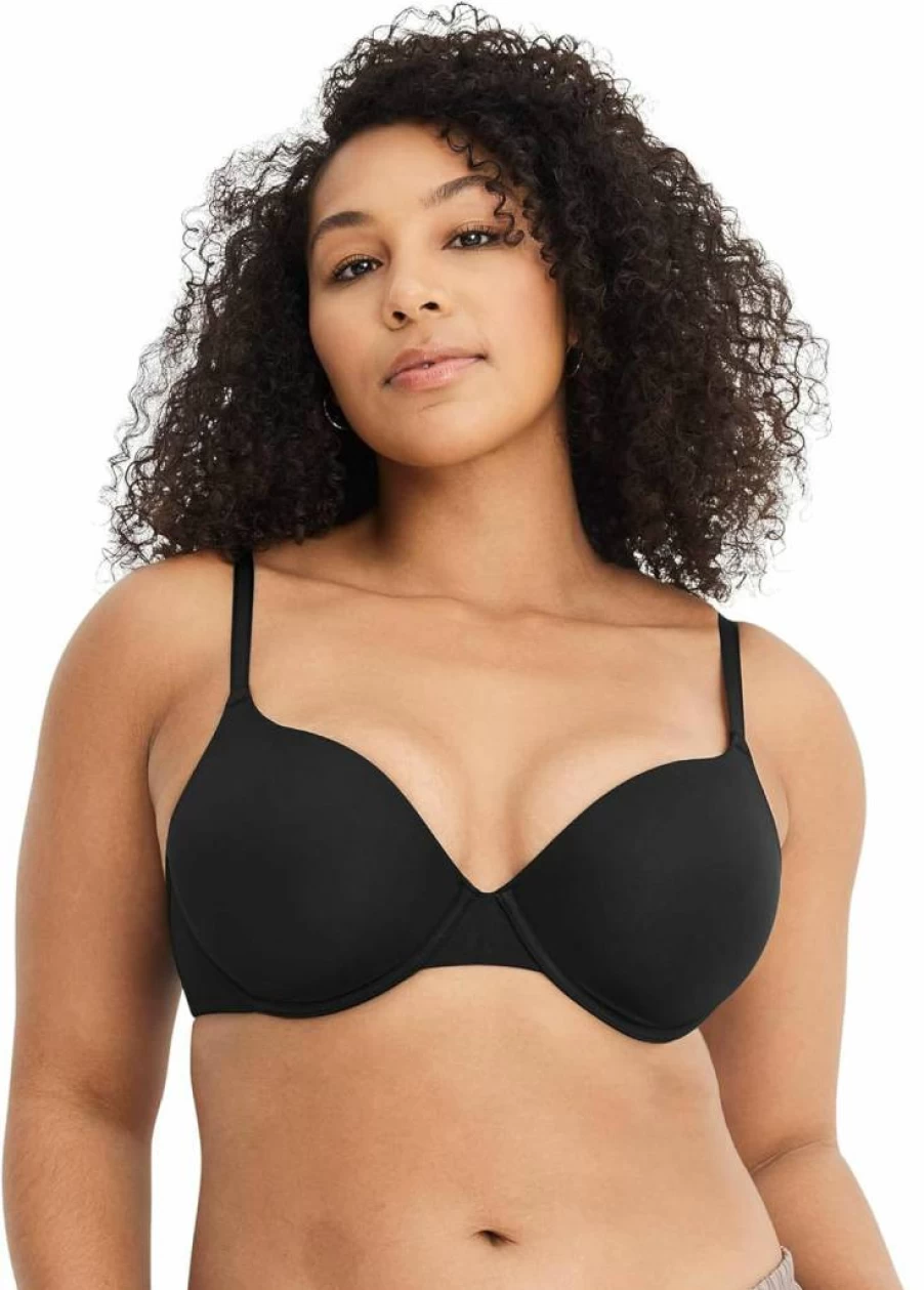 Jockey Women's Smooth & Sleek Microfiber Demi Underwire T-Shirt Bra - Comfortable Support & Lightweight Design