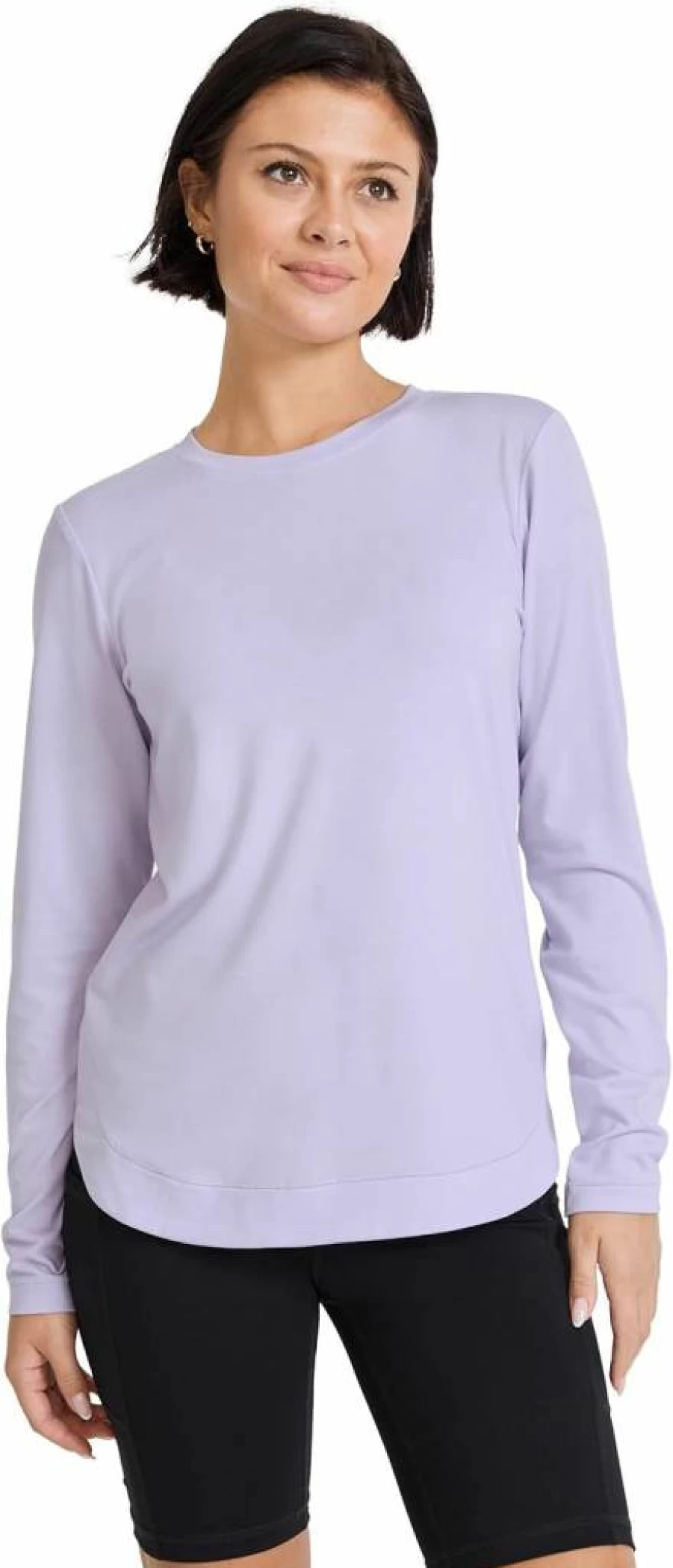 Jockey Women's EverActive Long Sleeve Crew Neck T-Shirt - Moisture Wicking Activewear Top for Workouts & Comfort