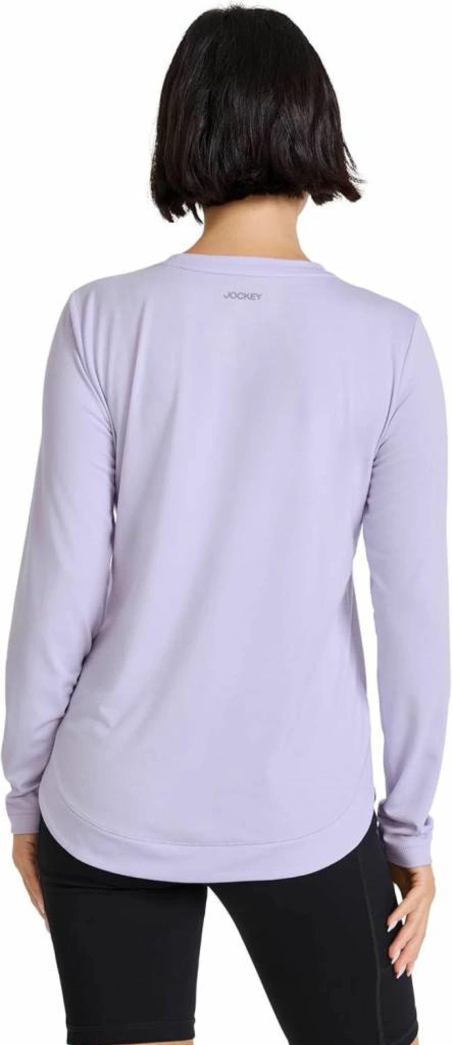 Jockey Women's EverActive Long Sleeve Crew Neck T-Shirt - Moisture Wicking Activewear Top for Workouts & Comfort